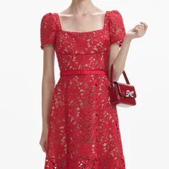 Floral Lace Midi Dress^self-portrait Shop