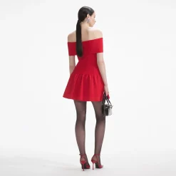 Knit Bow Mini Dress^self-portrait Flash Sale
