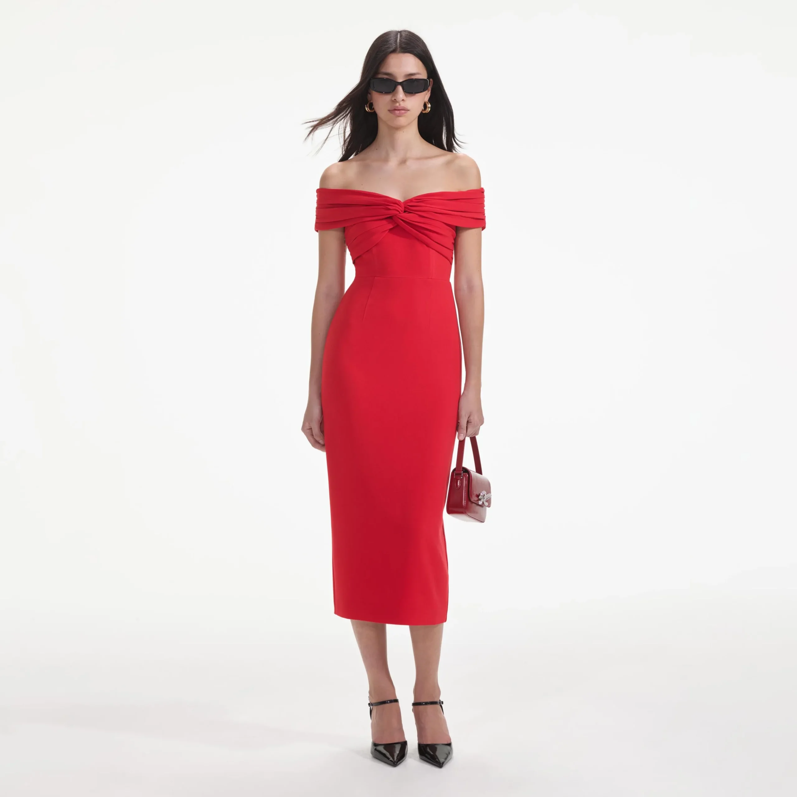 Off Shoulder Midi Dress^self-portrait Flash Sale