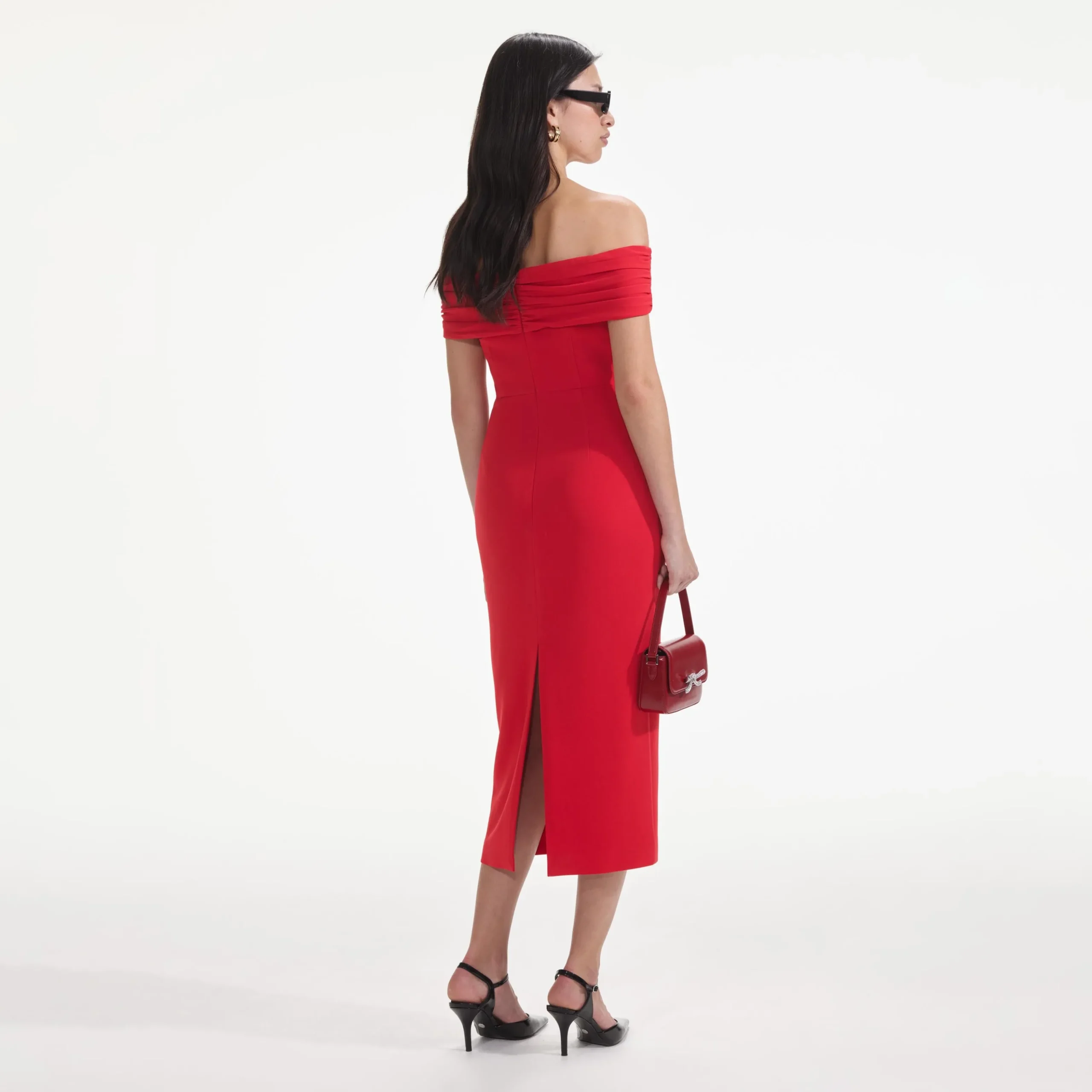 Off Shoulder Midi Dress^self-portrait Flash Sale