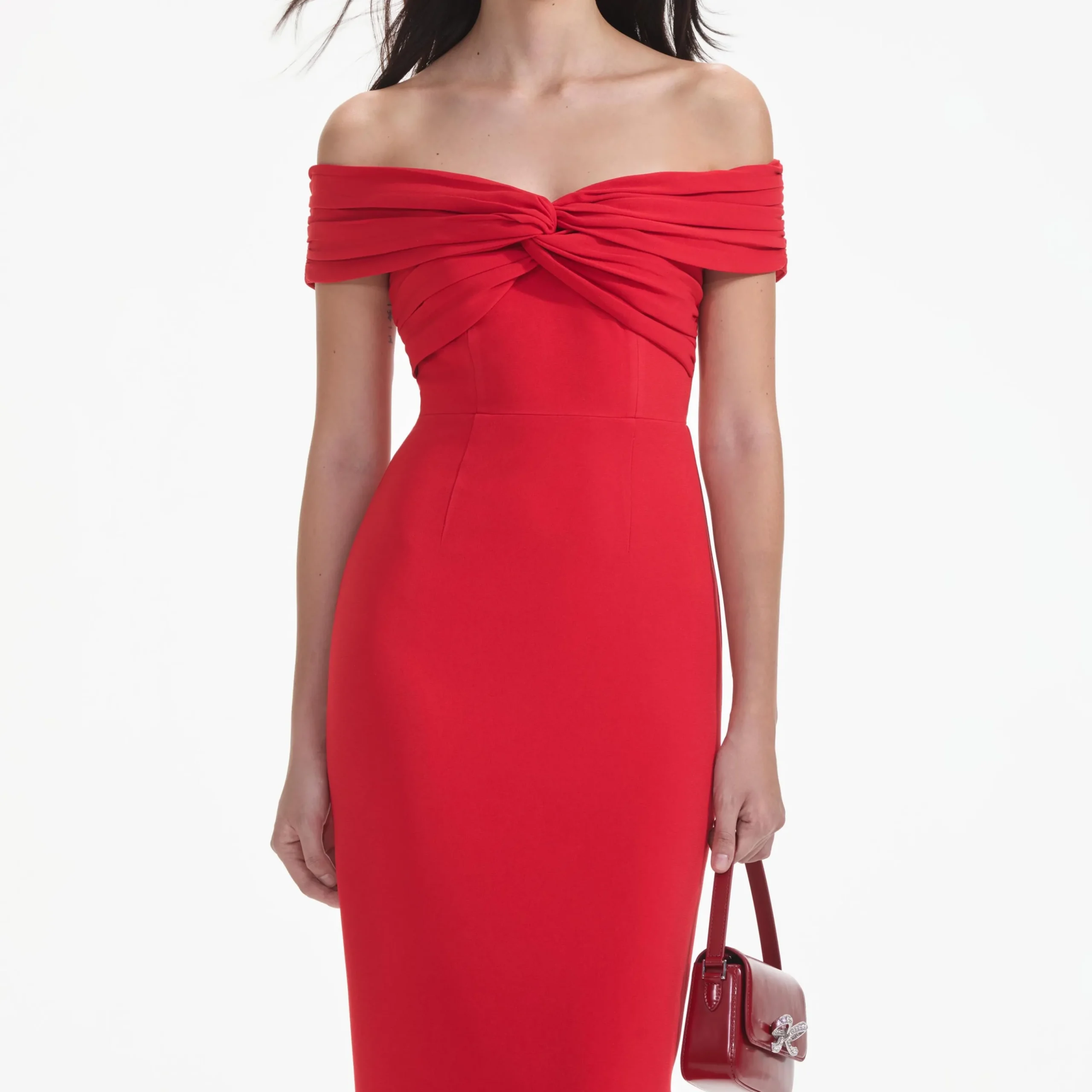 Off Shoulder Midi Dress^self-portrait Flash Sale