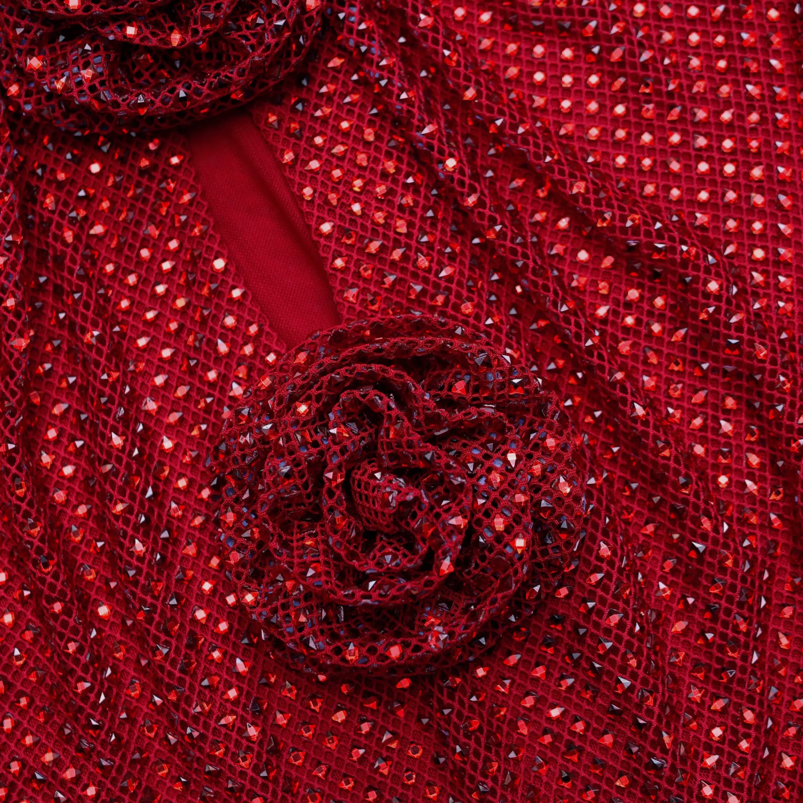 Rhinestone Fishnet Midi Dress^self-portrait Best Sale
