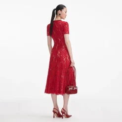 Sequin Lace Midi Dress^self-portrait Discount