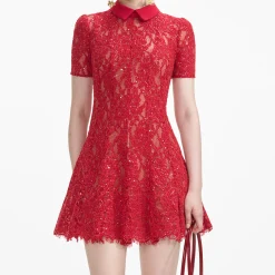 Sequin Lace Mini Dress^self-portrait Clearance