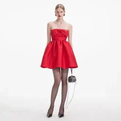 Taffeta Bandeau Mini Dress^self-portrait Discount