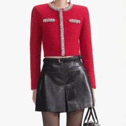 Textu Knit Cardigan^self-portrait Store