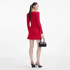Textu Knit Corsage Mini Dress^self-portrait Outlet