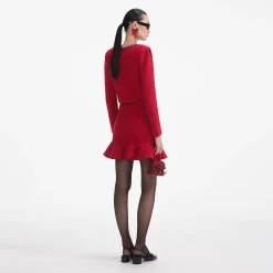 Textu Knit Mini Skirt^self-portrait Hot