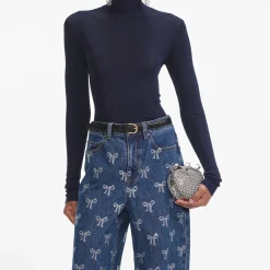 Bow Denim Jeans^self-portrait Cheap