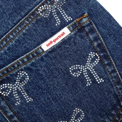 Bow Denim Jeans^self-portrait Cheap