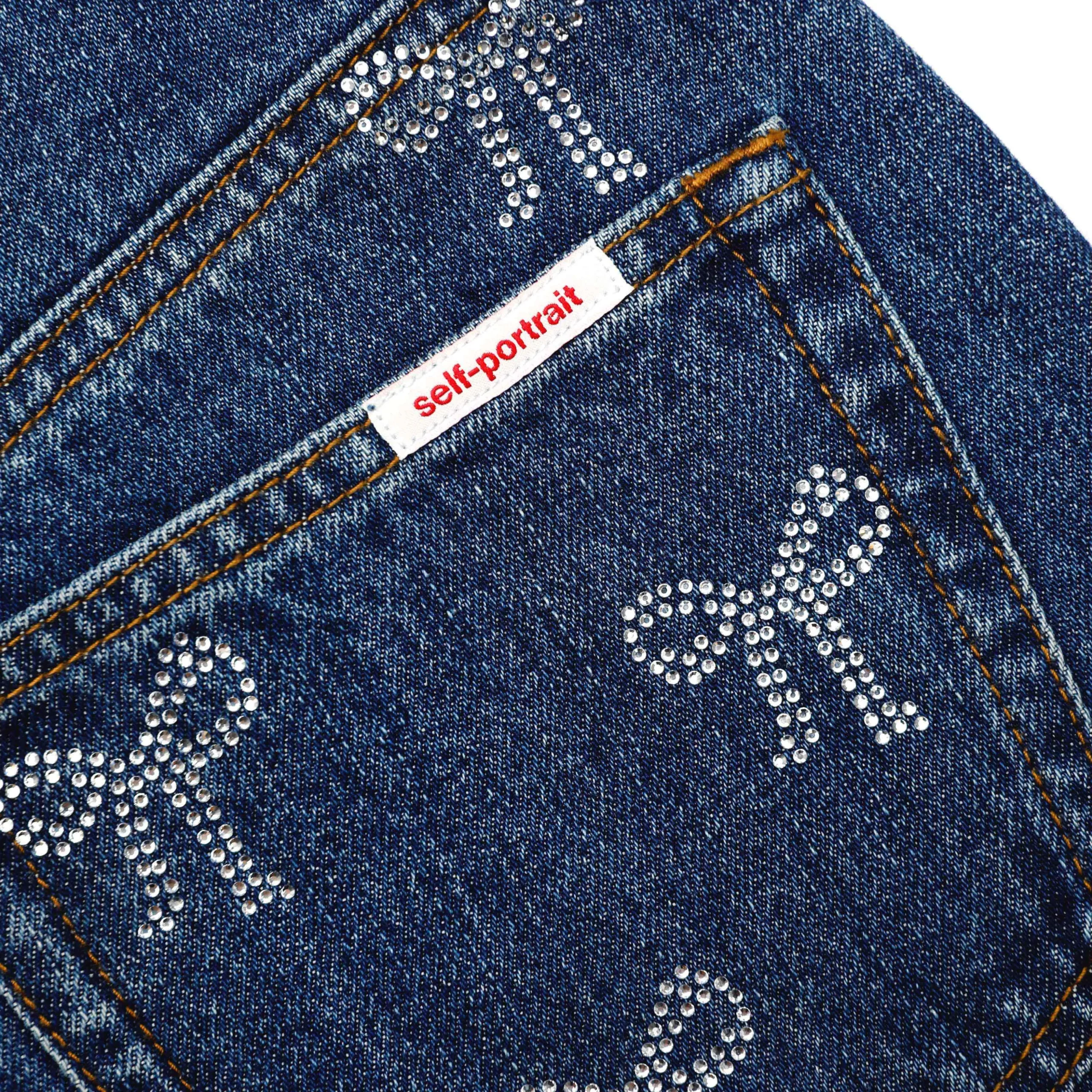 Bow Denim Jeans^self-portrait Cheap