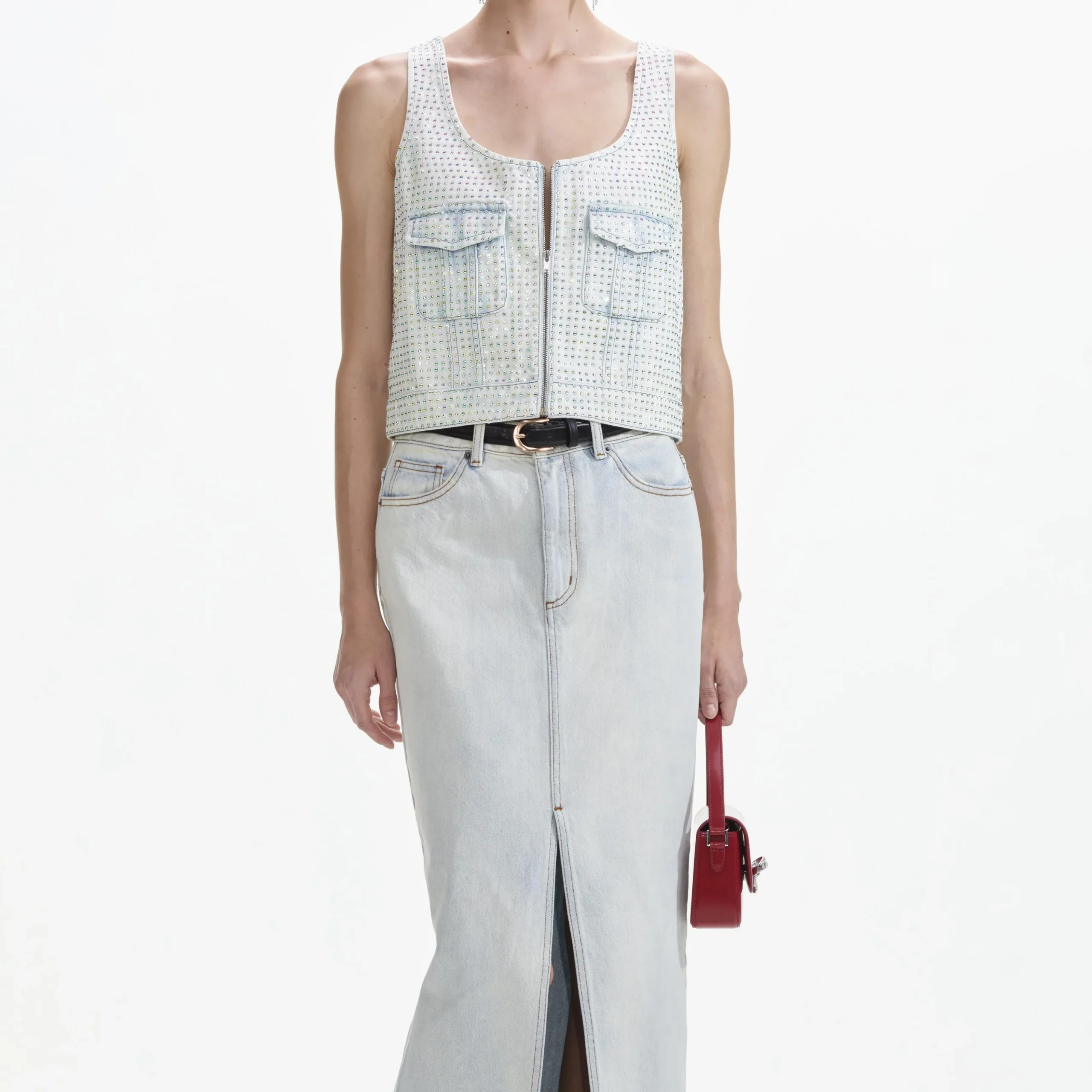 Denim Cargo Top^self-portrait Outlet