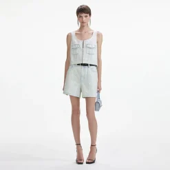 Denim Shorts^self-portrait Clearance