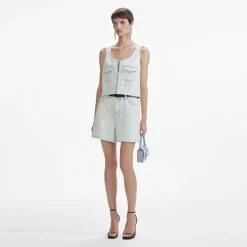 Denim Shorts^self-portrait Clearance