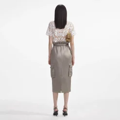 Cargo Midi Skirt^self-portrait Fashion