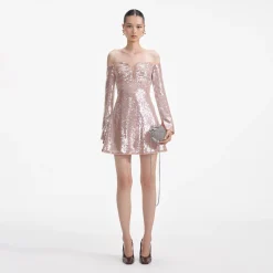 Off Shoulder Mini Dress^self-portrait Clearance