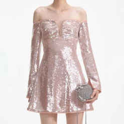 Off Shoulder Mini Dress^self-portrait Clearance