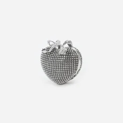Crystal Heart Clutch^self-portrait New