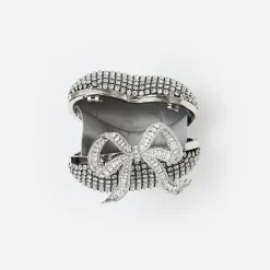Crystal Heart Clutch^self-portrait New