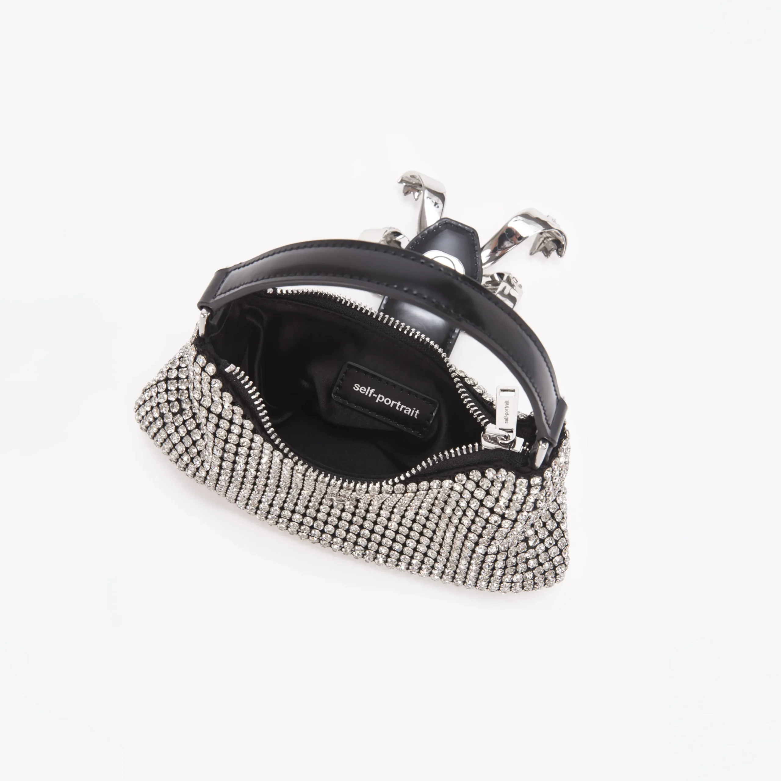 Diamante Crescent Bow Bag^self-portrait Online