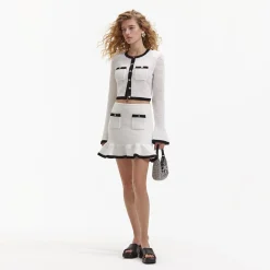 Diamante Crescent Bow Bag^self-portrait Online