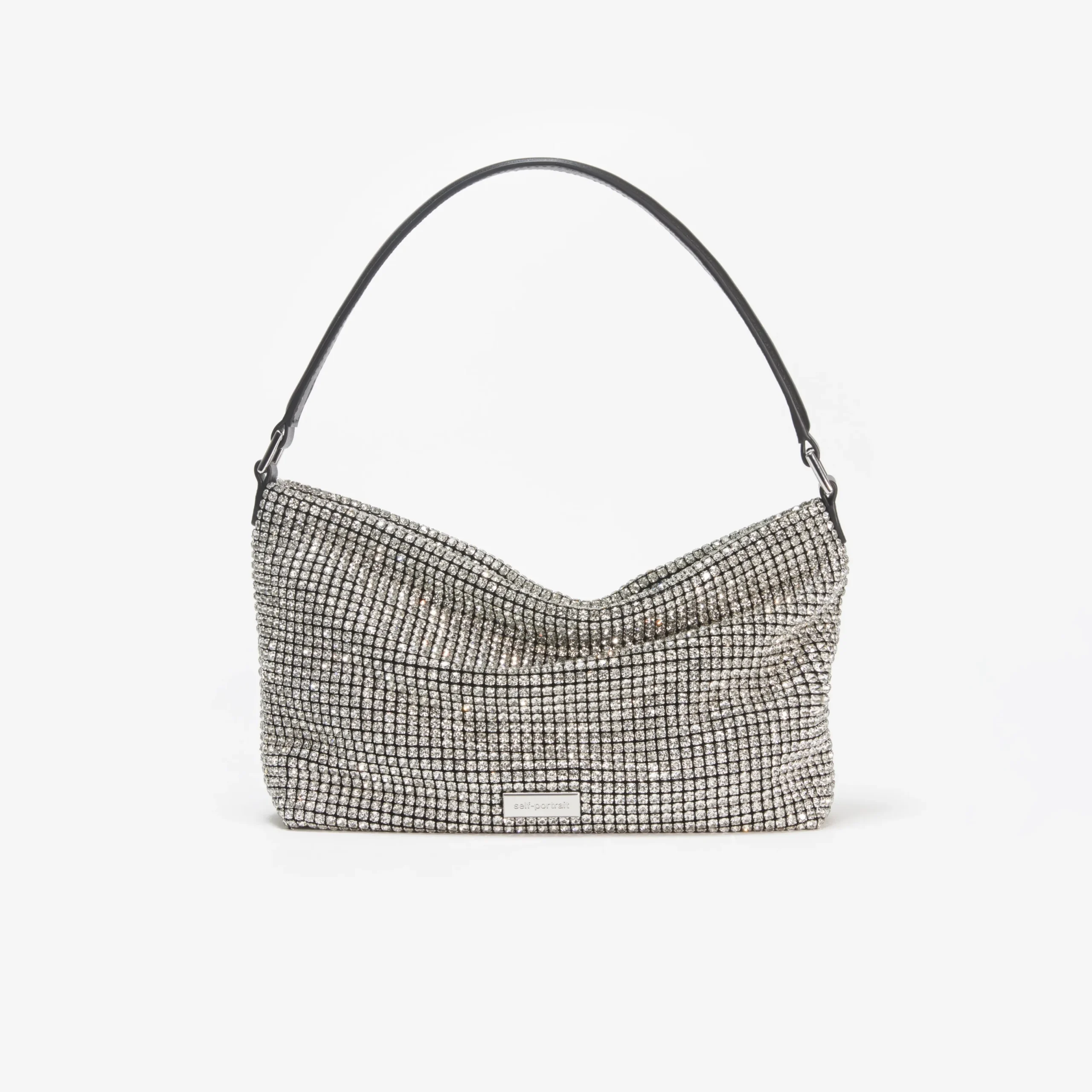 Diamante Medium Hobo Bag^self-portrait Fashion