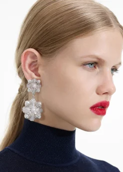 Encrusted Tiered Earrings^self-portrait Discount