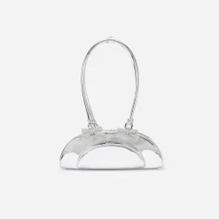 Metallic Curved Shoulder Bag^self-portrait Sale