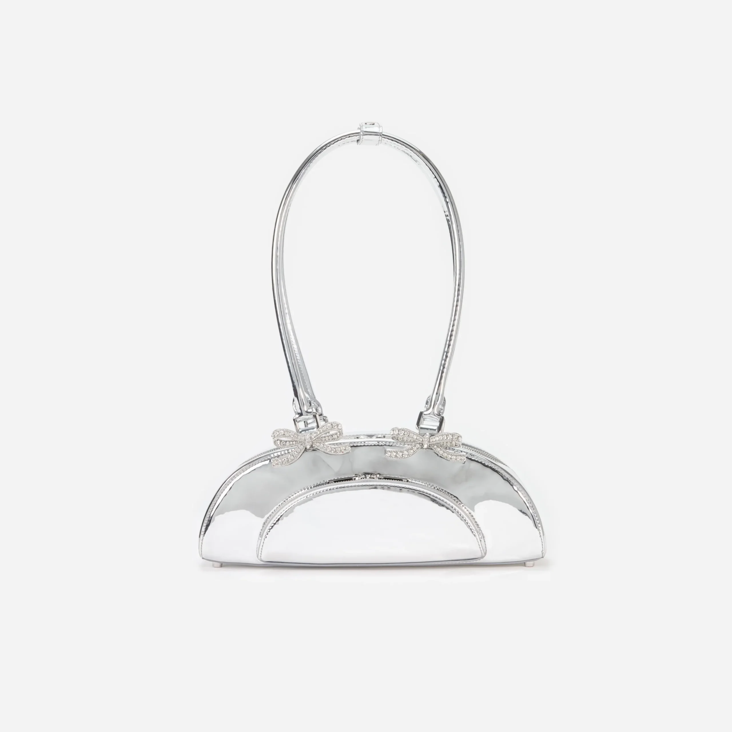 Metallic Curved Shoulder Bag^self-portrait Sale