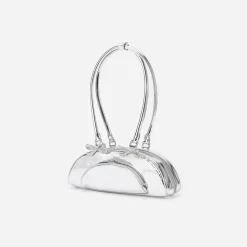 Metallic Curved Shoulder Bag^self-portrait Sale
