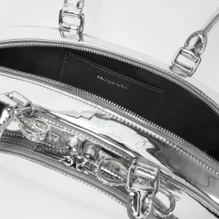 Metallic Curved Shoulder Bag^self-portrait Sale