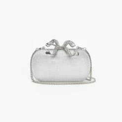 Rhinestone Bow Clutch^self-portrait New