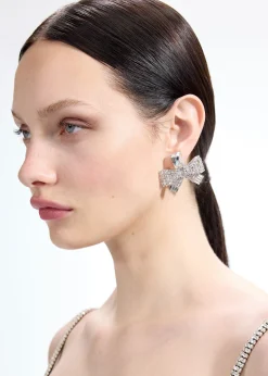 Crystal Bow Earrings^self-portrait Cheap