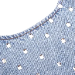 Rhinestone Denim Mini Dress^self-portrait Best Sale