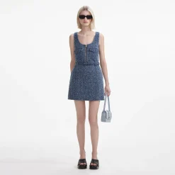 Denim Mini Dress^self-portrait New