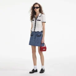 Denim Mini Skirt^self-portrait Cheap