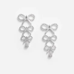 Pearl Bow Earrings^self-portrait Hot