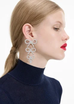 Pearl Bow Earrings^self-portrait Hot
