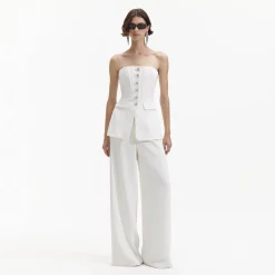 Bandeau Crepe Jumpsuit^self-portrait Store