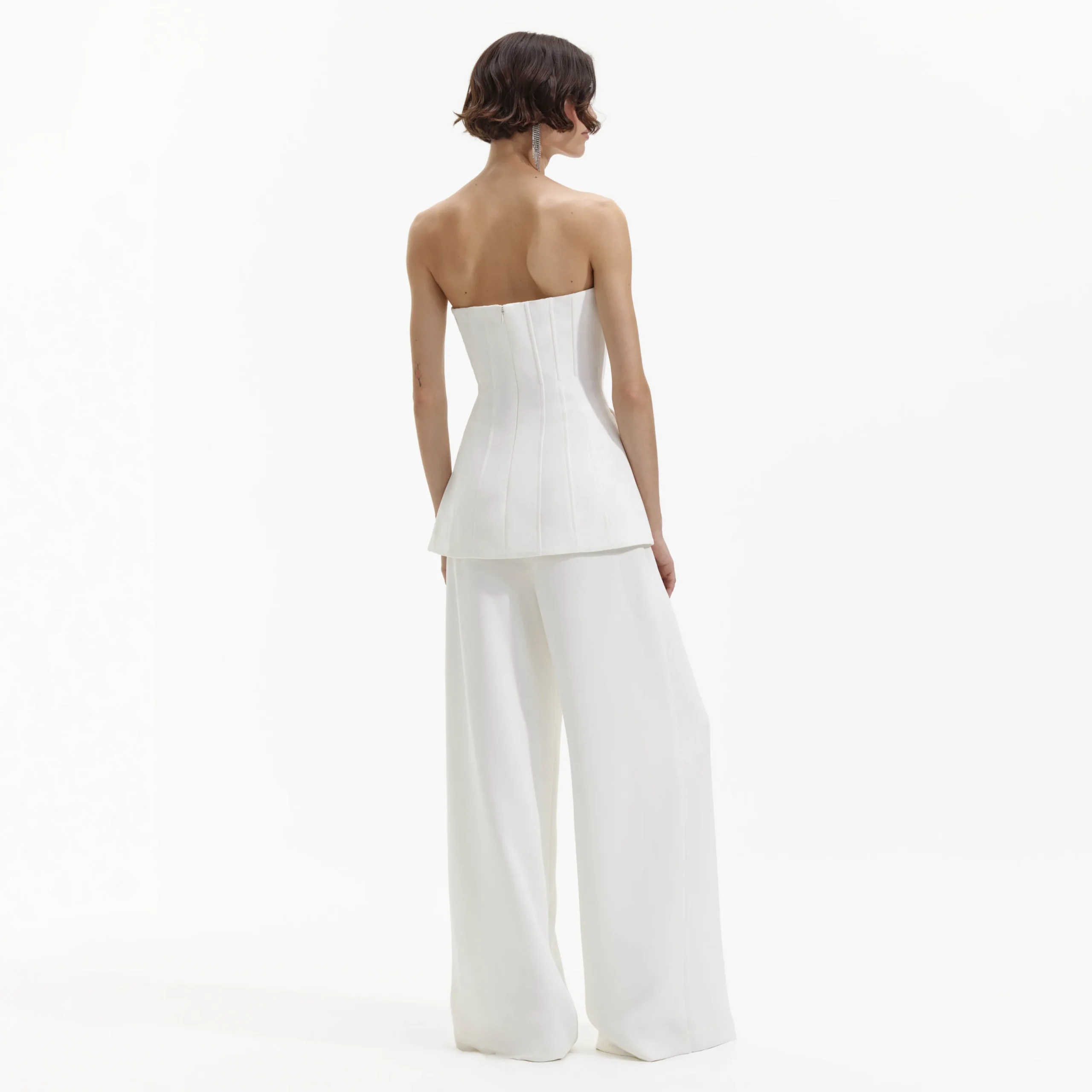 Bandeau Crepe Jumpsuit^self-portrait Store