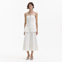Bandeau Crepe Midi Dress^self-portrait Sale