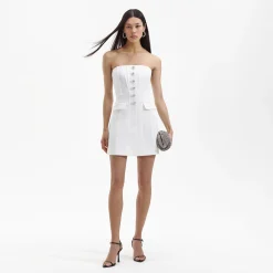 Bandeau Crepe Mini Dress^self-portrait Best Sale