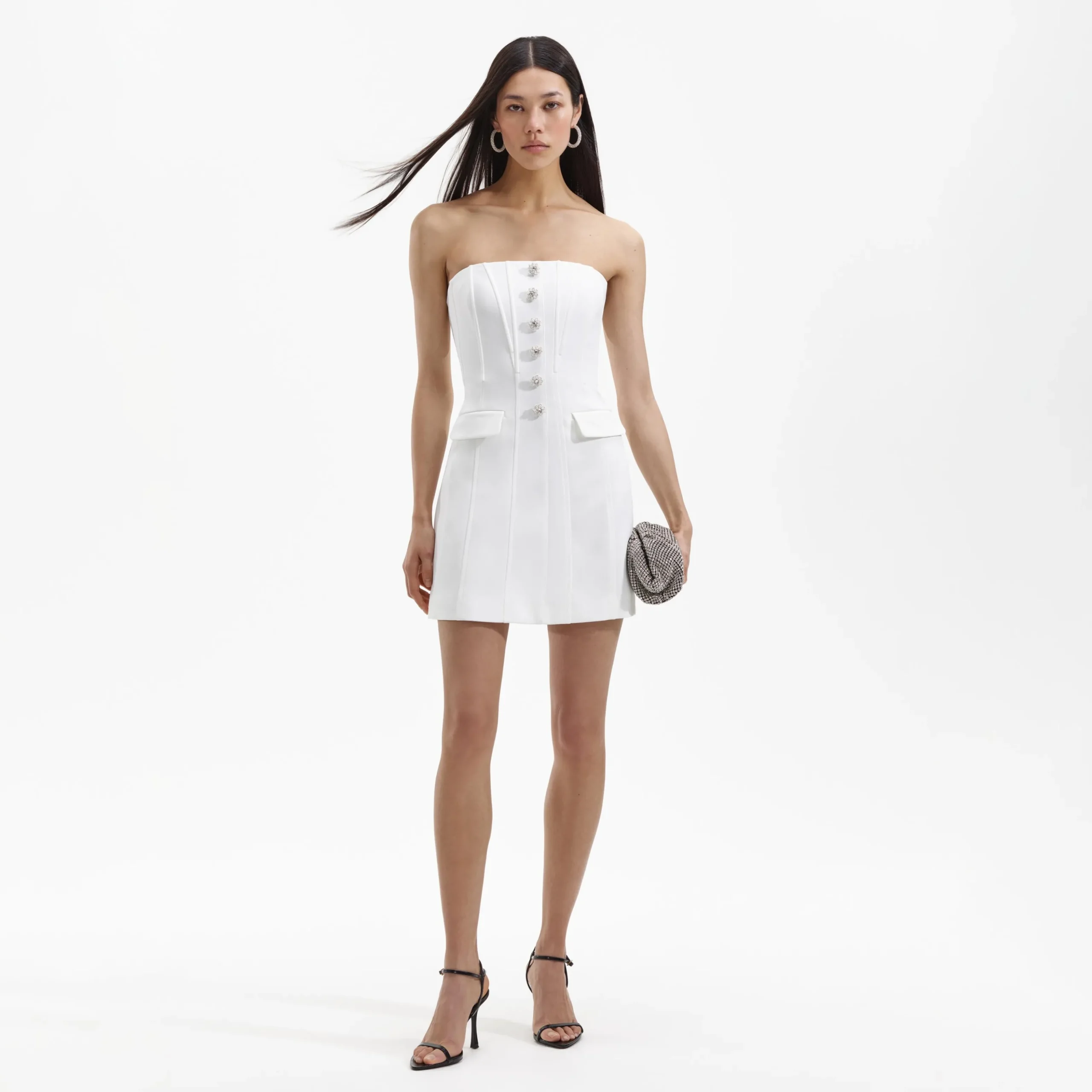 Bandeau Crepe Mini Dress^self-portrait Best Sale