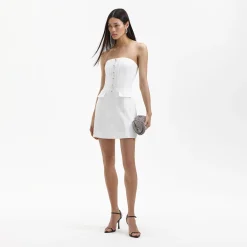 Bandeau Crepe Mini Dress^self-portrait Best Sale