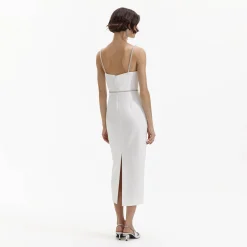 Bonded Crepe Midi Dress^self-portrait Flash Sale
