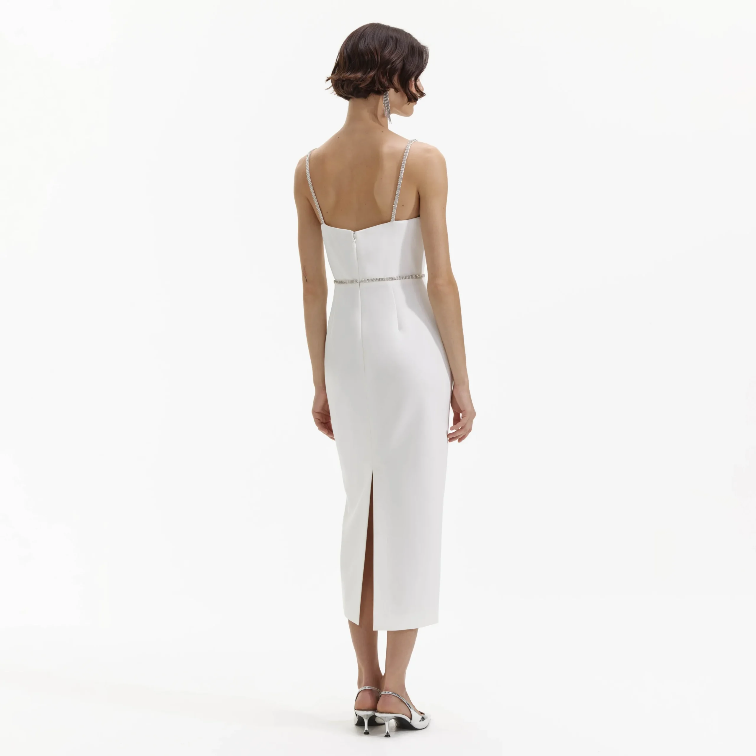 Bonded Crepe Midi Dress^self-portrait Flash Sale