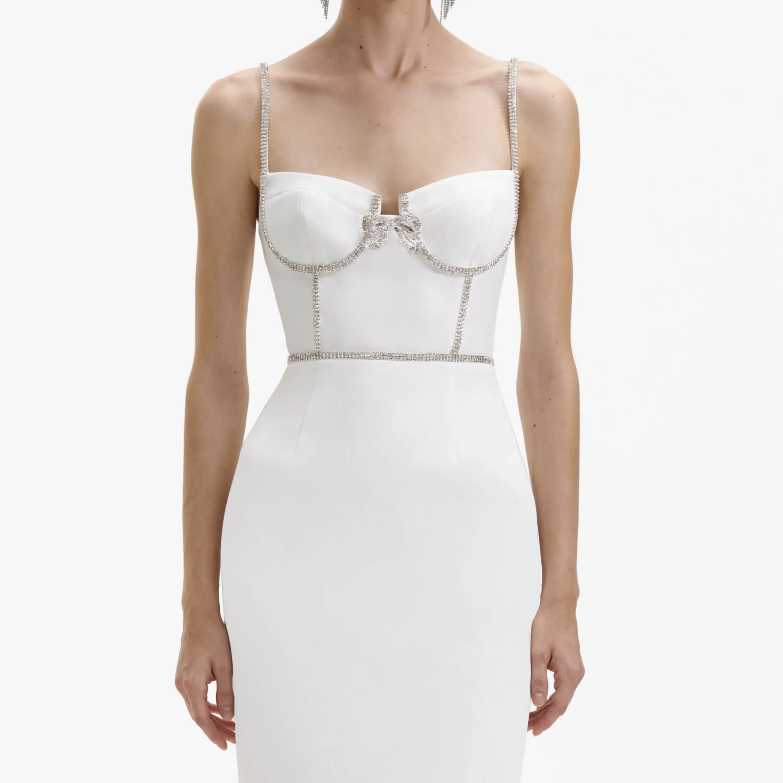 Bonded Crepe Midi Dress^self-portrait Flash Sale