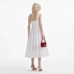 Cotton Broderie Midi Dress^self-portrait Clearance