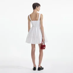 Cotton Broderie Mini Dress^self-portrait Sale