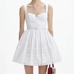 Cotton Broderie Mini Dress^self-portrait Sale